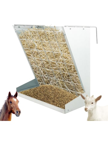 COSTWAY Heuraufe Wandraufe 109L in Silber