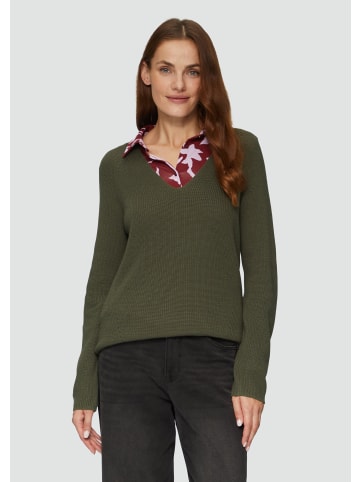 s.Oliver Strickpullover langarm in Olive