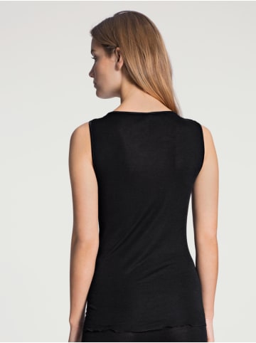 Calida Tank Top True Confidence Wool & Silk in Schwarz