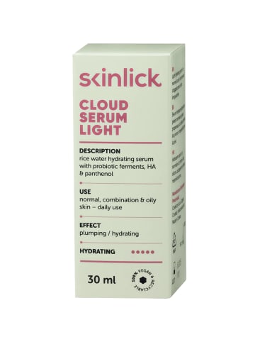 SKINLICK Gesichtsserum Cloud Serum Light, 30 ml