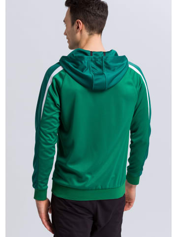 erima Liga 2.0 Trainingsjacke mit Kapuze in smaragd/vergreen/weiss