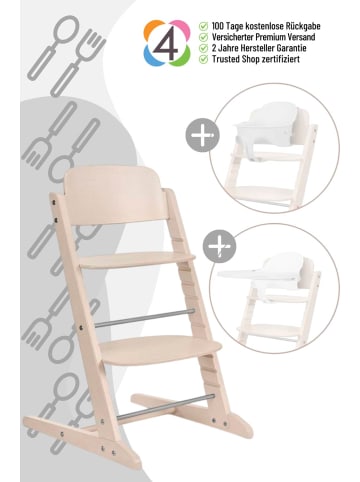 Cybex Cybex Iris 3-in-1 Hochstuhl mit Baby Set und Tablett - Farbe: All Natural