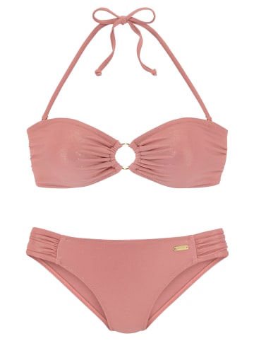 LASCANA Bandeau-Bikini in altrosa