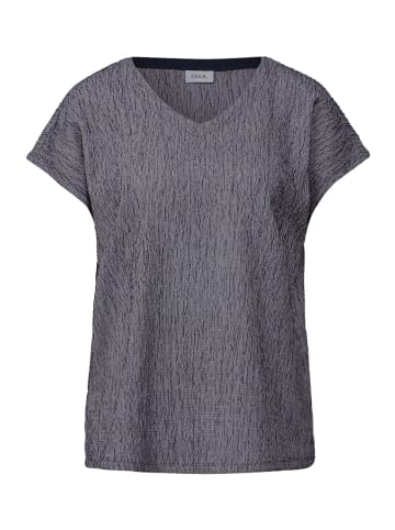 Cecil Shirt mit Crepe-Struktur in Blau