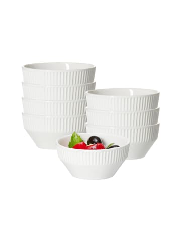 Ritzenhoff & Breker 8er Set Dipschalen Kelly in Weiß ø 10 cm in weiß