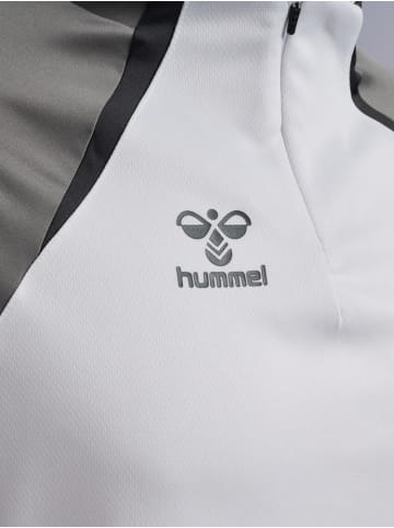 Hummel Trainingsjacke "Lead 2.0 Half Zip" in Weiß