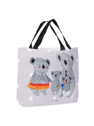Mr. & Mrs. Panda Tote Bag Koala Familie ohne Spruch in Grau Pastell