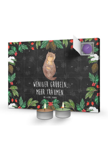 Mr. & Mrs. Panda Duftkerzen Adventskalender Otter Muschel mit Sp... in Kreidetafel