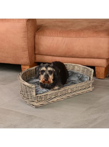 UNUS Haustierkorb mit Kissen in Grau