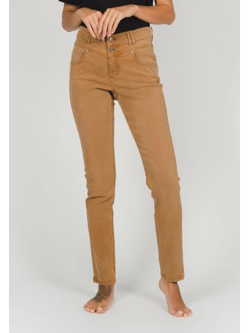 ANGELS  Slim Fit Jeans Jeans Skinny Button mit Coloured Denim in camel