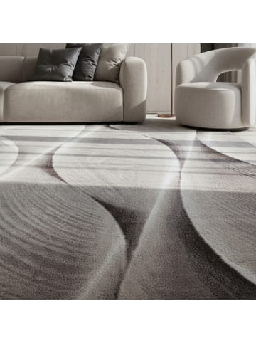 KADIMA DESIGN Teppich Kurzflor Ombre Polypropylen Wohnzimmer in Braun