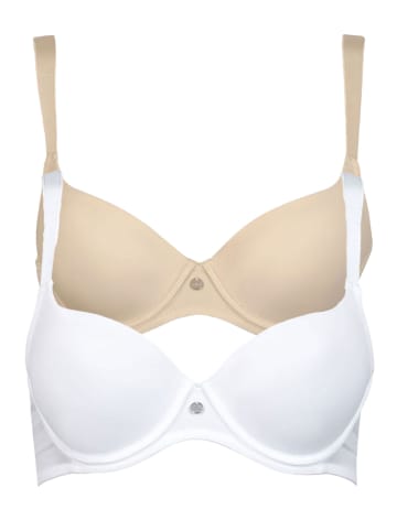 Lisca 2er Pack Schalen BH in skin-white