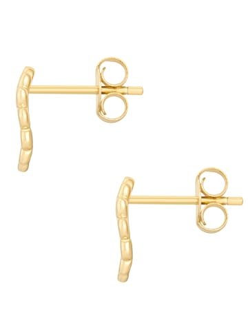 Glanzstücke München Ohrstecker aus Sterling Silber mit Zirkonia in gelbgold