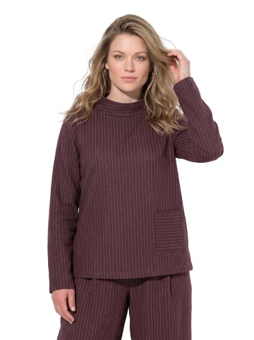 Ulla Popken Sweatshirt in burgunder