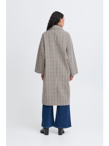 ICHI Mantel IHEMMALU Loose fit in Dark Navy Multi Check
