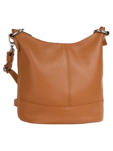 Cluty Umhängetasche echt Leder in cognac