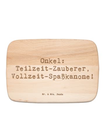 Mr. & Mrs. Panda Holz Jausenbrett Spruch Spaßiger Onkel mit Spruch in Transparent