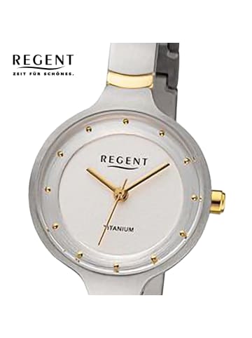 Regent Analog-Armbanduhr Regent Metallarmband silber, gold klein (ca. 26mm)