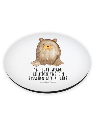 Mr. & Mrs. Panda magnet Bär sitzend mit Spruch in Weiß