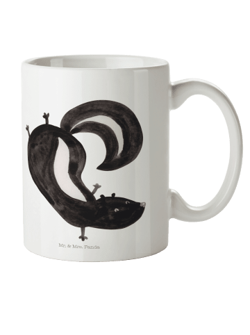 Mr. & Mrs. Panda Pott Stinktier Handstand ohne Spruch in Weiß