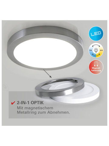 näve LED Deckenleuchte "BONUS" in chrome - EEK F