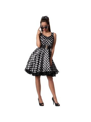tectake Attraktives Trägerkleid im Stil der 50er Jahre, braun/weiß