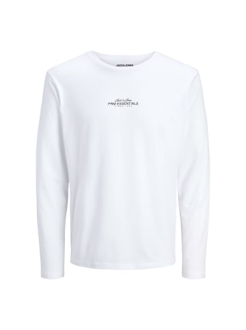 Jack and Jones Langarmshirt JPRBLACASPER LS Tee in Weiß