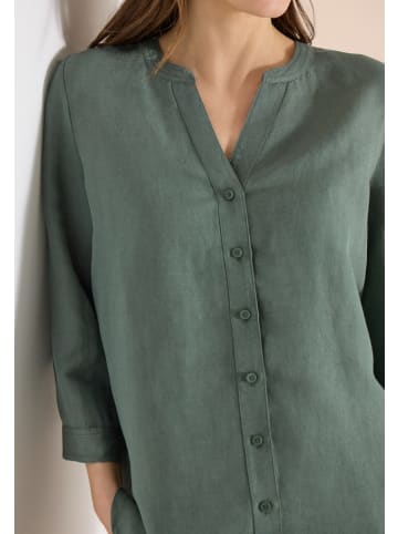 Cecil 3/4-Arm Bluse aus Leinenmix in Grün