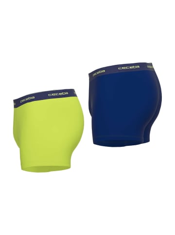 CECEBA Boxershort 2er Pack in Hellgrün/Dunkelblau