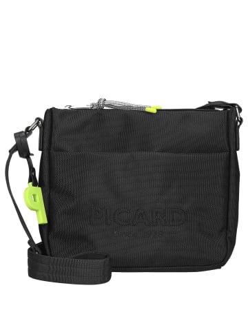 PICARD Lucky One - Schultertasche 24 cm (black) in schwarz