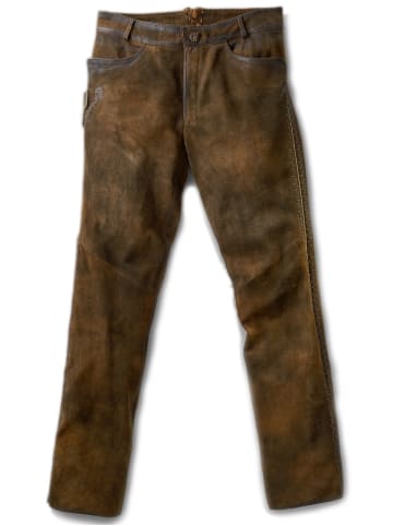 MADDOX Lederhose BENI in dunkelbraun