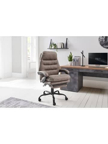 home24 Bürodrehstuhl Edun in Grau