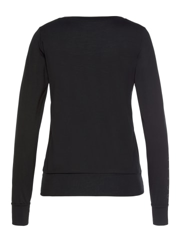 OCEAN SPORTSWEAR Langarmshirt in schwarz