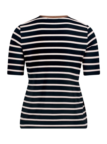 Betty Barclay Ringelshirt mit V-Ausschnitt in Dark Blue/Nature