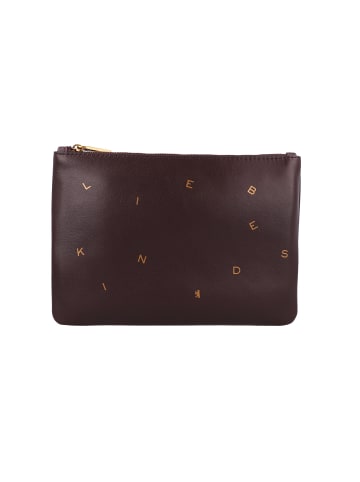 LIEBESKIND BERLIN Dancing Letters Kosmetiktasche Leder 21 cm in burgundy