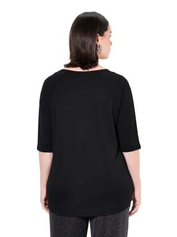 Ulla Popken Shirt in schwarz
