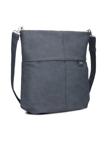 Zwei Mademoiselle.M Umhängetasche 35 cm in nubuk blue