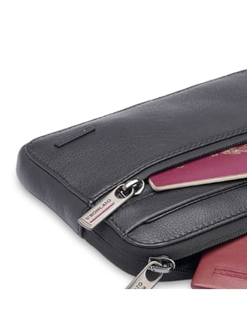 Roncato Detroit Herrentasche Leder 20 cm nero
