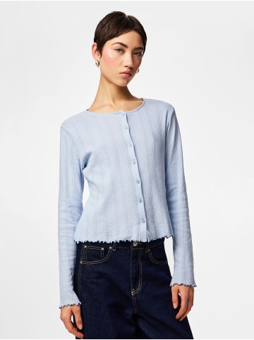 Pieces Strickjacke in Cashmere Blue