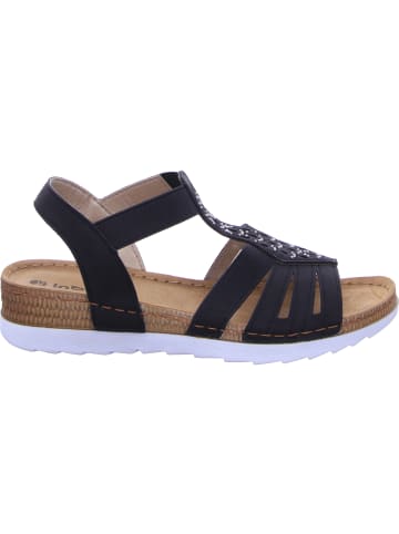 inblu Keilsandalette in schwarz