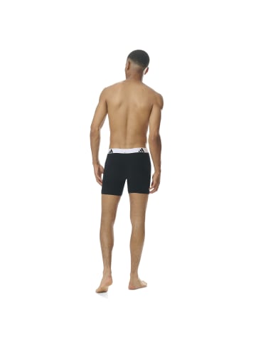 adidas Boxershort 6er Pack in Schwarz/Weiß