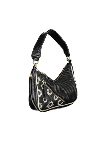 Desigual Schwarze Polyurethan-Handtasche