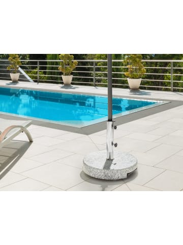 Beliani Zubehör für Sonnenschirme CERZETO in Grau/Silber - (W) 45 x (H) 38 x (L) 45 cm