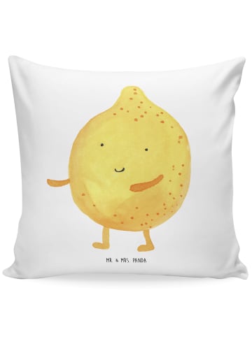 Mr. & Mrs. Panda Sofa Kissen Beste Freunde Zitrone ohne Spruch in Weiß