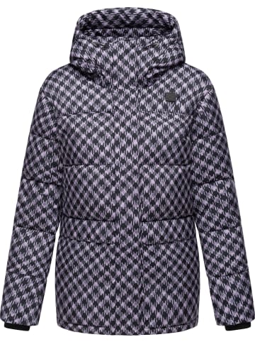ragwear Steppjacke Wikesh Print in Lavender