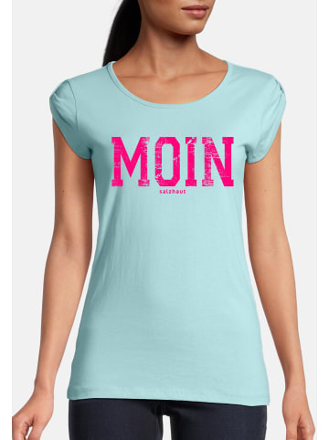 Salzhaut Shirt BIIKE - MOIN in Aqua-Neon Pink