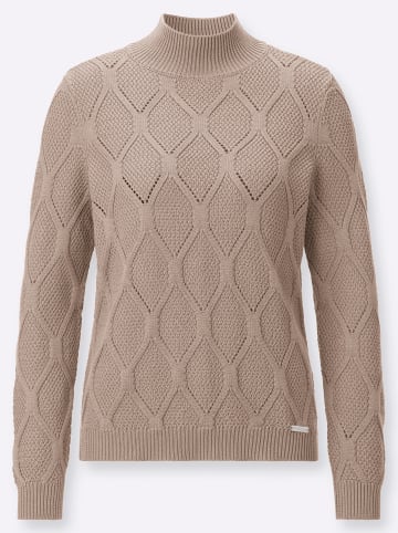 WITT WEIDEN Stehkragen-Pullover in sesam