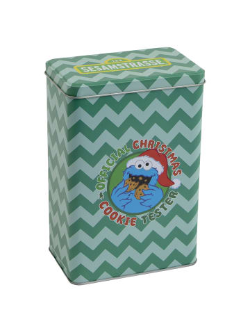 Geda Labels Vorratsdose Sesamstraße Cookie Tester in Grün - 12x7.5x18