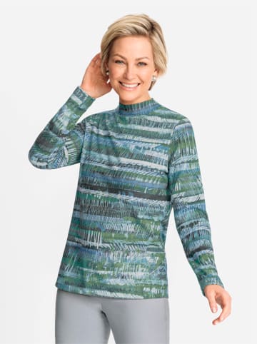 WITT WEIDEN Shirt in jade-ecru-bedruckt