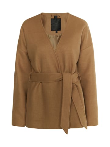 DreiMaster Damen Übergangsjacke Aus Wollgemisch in Sand